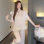 Set Ngủ Lụa Vân Phối Bèo Bồng Bềnh