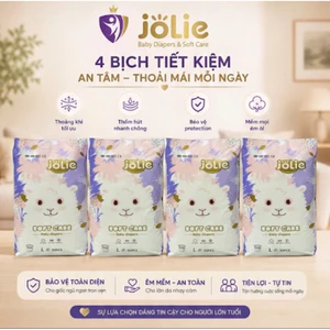 Combo 4 bich bỉm quần jolie, siêu tiết kiệm giá tại kho Siêu Mỏng Thấm Hút Tốt,đủ size cho bé từ 6-25kg
