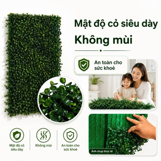 Tấm cỏ nhựa nhân tạo trang trí decor dài nhiều kích thước