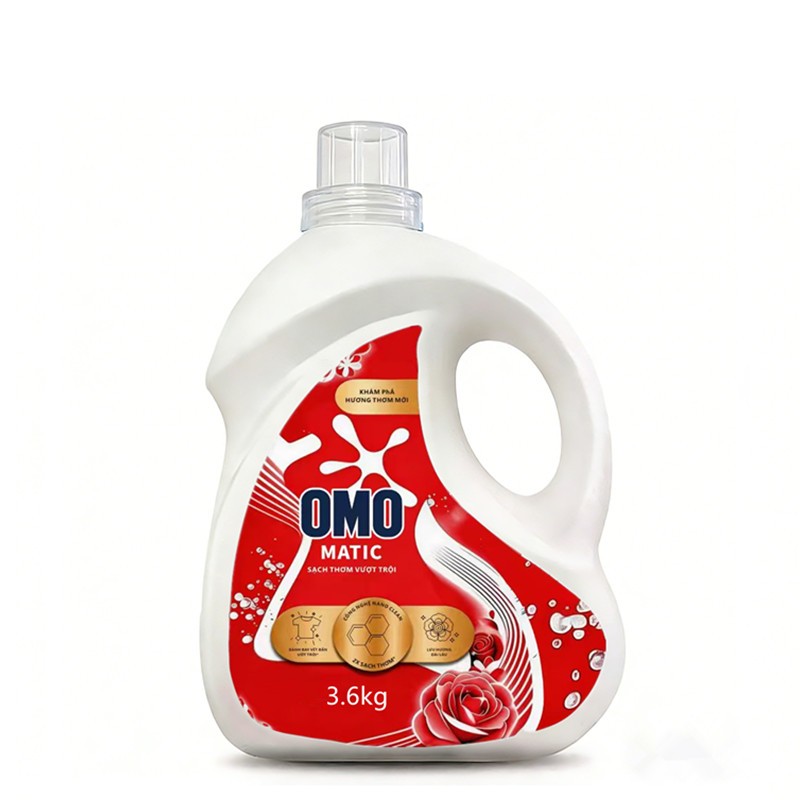 Nước giặt OMO, 3.6kg/chai, Sạch sẽ, Thơm mát, (Giá đặc biệt)