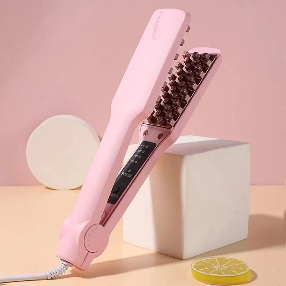 Máy Bấm Dập Phồng Chân Tóc Răng Vuông TOP BEAUTY 4 Mức Nhiệt, Tóc Không Lộ Vân, Ceramic Bóng Tóc