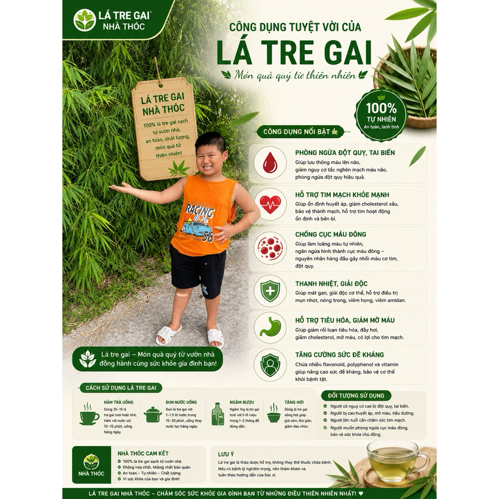 1kg lá tre gai tươi ( ảnh thật 100% shop tự quay chụp)