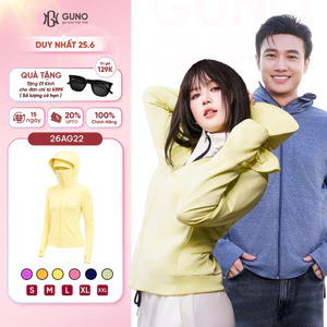 Áo Chống Nắng Nam Nữ Tre Thơm 2 Lớp GUNO Chống Tia UV Thoáng Khí Mũ Rộng Vành Che Trán 26AG22/AB23