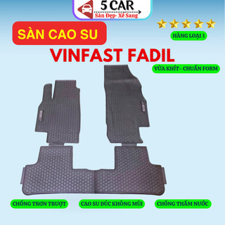 Thảm Lót Sàn Cao Su Xe VINFAST FADIL- Cao su đúc Không Mùi , Vừa Khít Form Xe- Chống Nước, Dễ Dàng Lắp Đặt