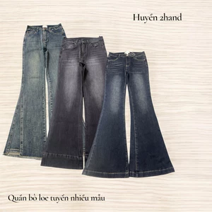 Quần Bò Loe Nữ 2Hand Form Đẹp Cạp Cao Vintage Hàng Tuyển Chọn nhiều Mẫu