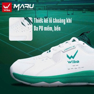 Giày Cầu Lông, Pickleball Wika Maru Chính Hãng, Chất Liệu Da PU cao cấp, Bộ đế bám sân tốt