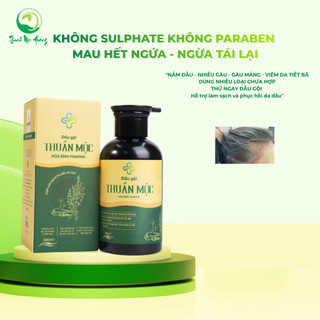 Dầu gội Thuần Mộc RAU MÁ giảm gàu ngứa, giảm nấm đầu, giảm rụng, kích thích mọc tóc