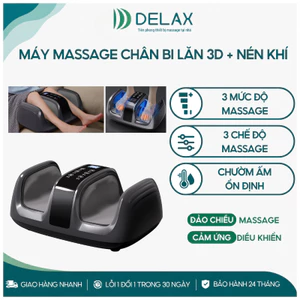 Máy Massage Chân DELAX Massage Bấm Huyệt 3D Ép Bóp Sưởi Ấm Thư Giãn Giảm Đau Nhức Chân DC12