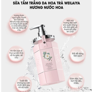 Sữa tắm Weilaiya 450ml làm sạch da dưỡng ẩm sáng da body hương nước hoa