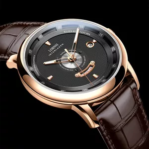 Đồng Hồ Nam Chính Hãng Lobinni LB18071G Full Box Chống Nước Kính Sapphire Dây Da (Máy Cơ Tự Động)