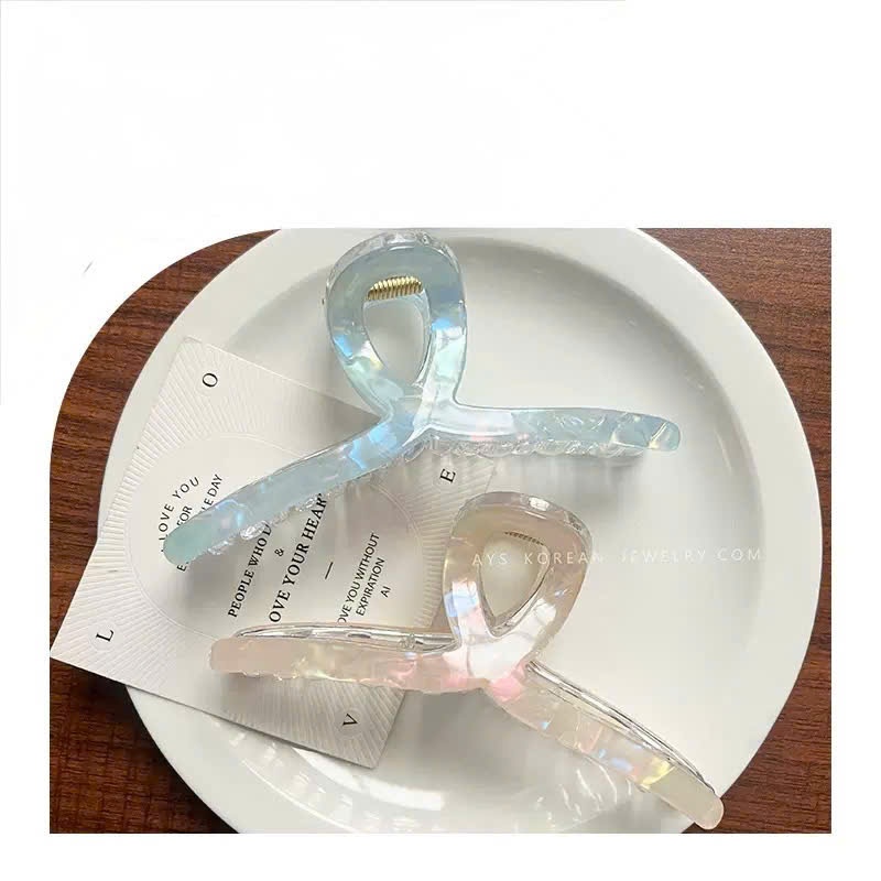 Kẹp Tóc Nữ Càng Cua Ánh Cực Quang – Kẹp Tóc Nữ Thời Thượng Phong Cách Hàn Quốc