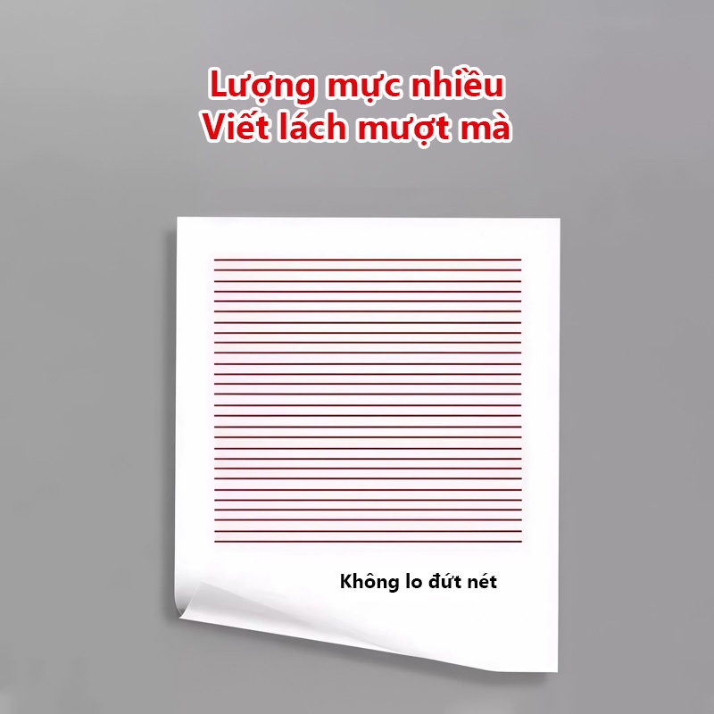 Bút Gel Chấm Bài Mực Đỏ 0.5mm Bút Mực Gel Viết Êm Tay Không Lem Không Nhòe Cho Văn Phòng