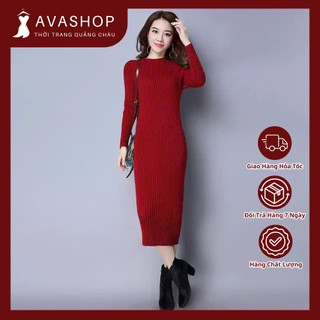 Đầm Len Dài Ôm Eo Tôn Dáng Thời Trang VH44