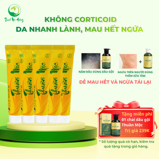 Combo 05 tuýp Kem Bôi Da Thuần Mộc - Bôi Mụn, Giảm Mẩn Ngứa, Rôm Sảy Tuýp 16g