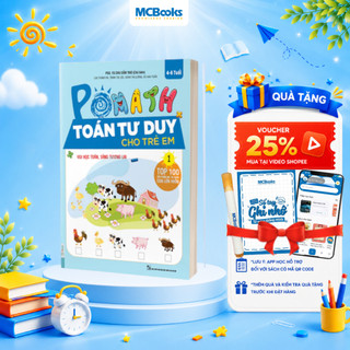 Sách - POMath - Toán tư duy cho trẻ em - Sách tương tác vui học toán -1