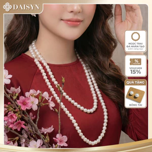 N678 dây chuyền áo dài, vòng cổ áo ngũ thân, dây chuyền áo tấc 150cm ngọc trai nhân tạo sang trọng