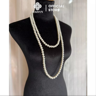 [ DAISYN ] N678 dây chuyền áo dài, vòng cổ áo ngũ thân, dây chuyền áo tấc 150cm ngọc trai nhân tạo sang trọng