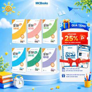 [Outlet S1] Sách - Combo Sổ tay các môn THPT Toán - Lý - Hóa - Anh - Văn - Sinh -  All in one