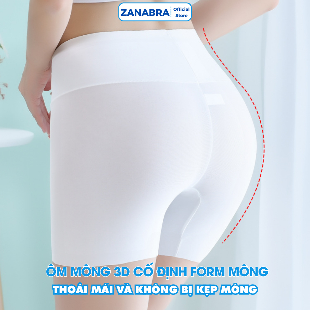 Quần Mặc Trong Váy Su Trơn Mềm Mịn, Quần Đùi Mặc Váy Chống Lộ Co Giãn Thoáng Khí ZANABRA V8941