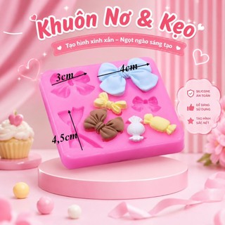 Khuôn silicon Vỉ nơ nhiều mẫu