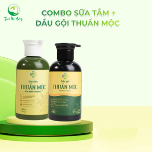 Combo Dầu gội Thuần Mộc và sữa tắm Thuần Mộc hỗ trợ giảm ngứa, hỗ trợ làm sạch da