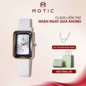 Đồng Hồ Nữ MOTIC 6881A Mặt Chữ Nhật Viền Đá Sang Trọng Cuốn Hút