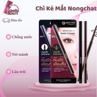 Chì Kẻ Viền Mắt Browit By Nongchat Smooth And Slim Inner Eyeliner Chì Kẻ Mắt NongChat Browit Không Trôi - Skinora Beauty