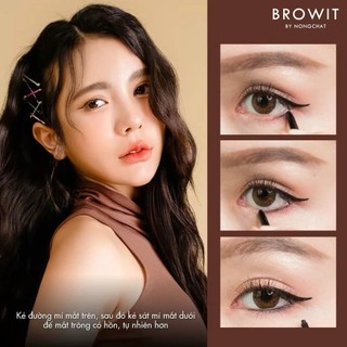 Chì Kẻ Viền Mắt Browit By Nongchat Smooth And Slim Inner Eyeliner Chì Kẻ Mắt NongChat Browit Không Trôi - Skinora Beauty