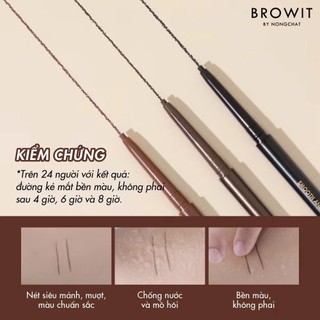 Chì Kẻ Viền Mắt Browit By Nongchat Smooth And Slim Inner Eyeliner Chì Kẻ Mắt NongChat Browit Không Trôi - Skinora Beauty