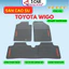 Thảm Lót Sàn Cao Su Xe TOYOTA WIGO 2023-NAY chữ đỏ - Cao su đúc Không Mùi , Vừa Khít Form Xe- Chống Nước, Dễ Lắp Đặt