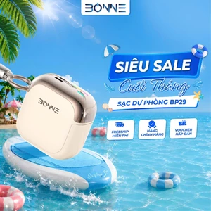 Sạc Dự Phòng Mini BP29 Chính Hãng BONNE TECH , Tích Hợp Dây Đeo Type C To L , Bảo hành 12 Tháng.