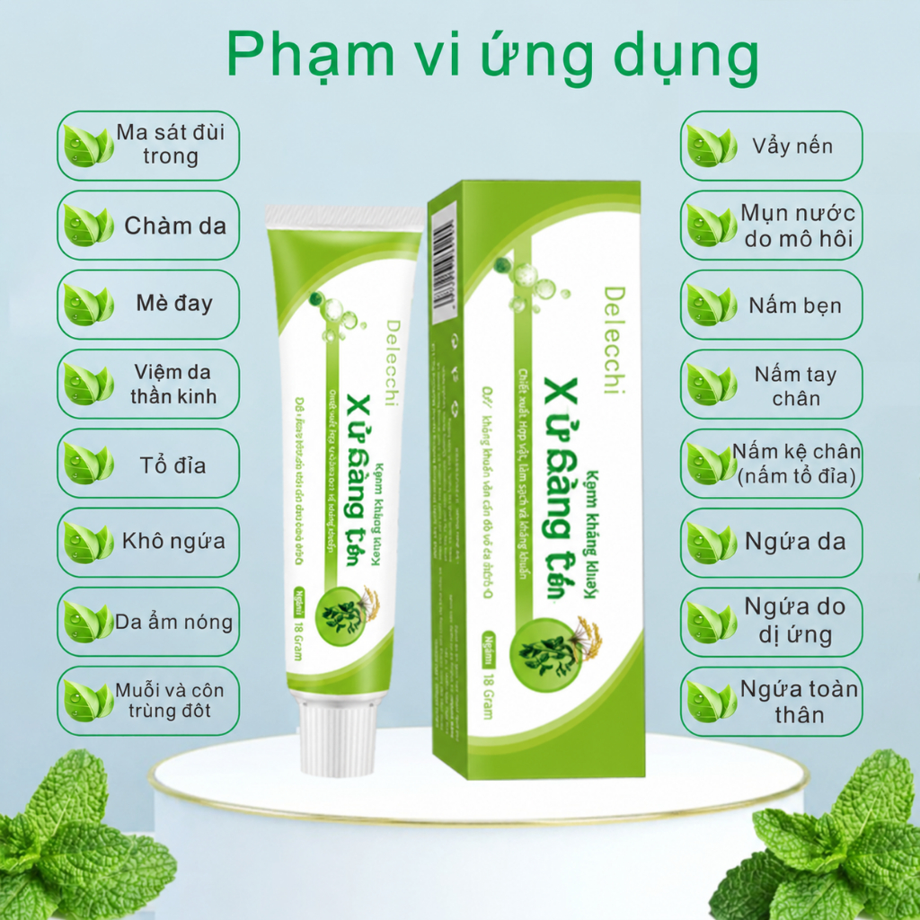 🌿 An Toàn, Dịu Nhẹ, Hiệu Quả Nhanh-Xà Sàng Tửu Kem Bôi Da18g – Thảo Dược Lành Tính, Giảm Ngứa, Dưỡng Ẩm Da