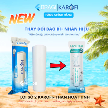 Lõi Số 2 Karofi Smax Duo Than Hoạt Tính Carbon Actived OCB-GAC Khử Mùi Khử Clo Dư