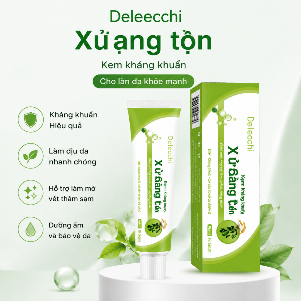 🌿 An Toàn, Dịu Nhẹ, Hiệu Quả Nhanh-Xà Sàng Tửu Kem Bôi Da18g – Thảo Dược Lành Tính, Giảm Ngứa, Dưỡng Ẩm Da
