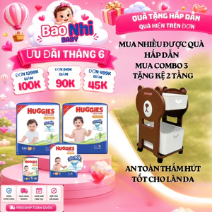 COMBO 3 gói Tã/bỉm Quần HUGGIES SKINCARE gói lẻ size M106/L104/XL88/XXL80,Không gây hâm da cho bé