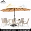 WTHB Outdoor Ô dù sân vườn 4.5M lớn, ô che nắng ngoài trời có thể nghiêng dùng cho quán cà phê, nhà hàng sân rộng