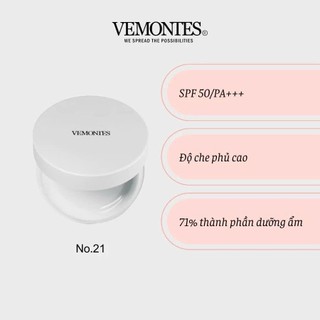 Cushion Vemontes Glow Pot SPF 50+ PA+++ Lâu Trôi Phấn Nước Căng Bóng Da Vemontes16g - Skinora Beauty