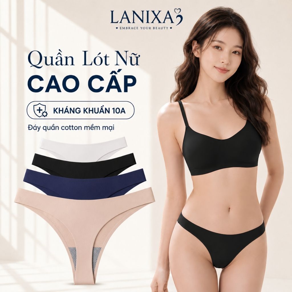 Quần lót nữ lọt khe không đường may sexy chất su thun lạnh mặc cực mát và thoải mái LANIXA L716