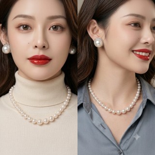 [N712] Vòng Cổ Ngọc Trai Nhân Tạo, Dây Chuyền Ngọc Trai Nhân Tạo Phong Cách Thanh Lịch Cho Nam Nữ - DAISYN