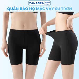 Quần Mặc Trong Váy Su Trơn Mềm Mịn, Quần Đùi Mặc Váy Chống Lộ Co Giãn Thoáng Khí ZANABRA V8941