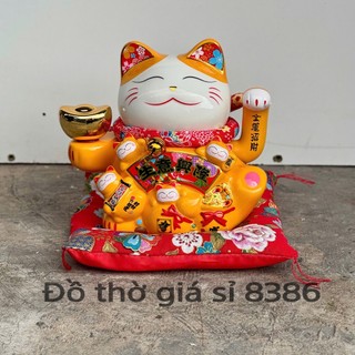 Mèo Thần Tài Vẫy Tay May Mắn Size 18 Làm Quà Tặng Khai Trương