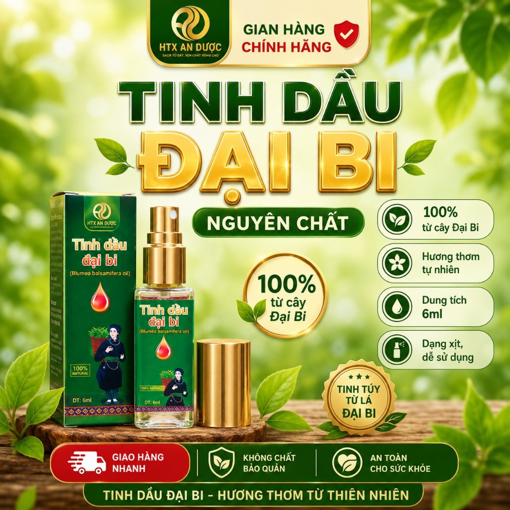TINH DẦU ĐẠI BI - 6ml dạng xịt - Tinh dầu 100% từ tự nhiên