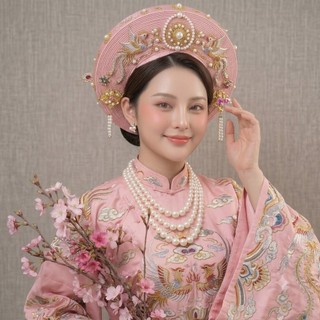 [ DAISYN ] n733 chuỗi hạt 3 tầng ngọc trai mang áo dài 3 sợi ngọc trai nhân tạo sang trọng cho nữ