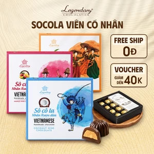 Socola Viên Nhân Rươu Xoài, Rươu Dừa | Quà tặng người yêu, bánh kẹo ăn vặt ngon | Zoom Legendary