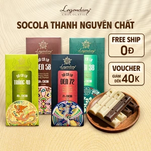 Socola Thanh Nguyên Chất Ít Đường | Ăn vặt ít ngọt, bánh kẹo ngon, quà tặng | Origin Legendary