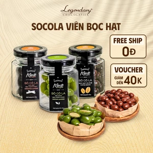 Socola Viên Bọc Hạt Ăn Vặt Legendary | Quà tặng ý nghĩa | Bánh kẹo ngon chất lượng | Hộp nhỏ 40g