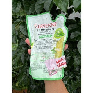 COMBO 2 Túi Sữa Tắm Trắng Da Gervenne/450g kiwi-Bạch Trà
