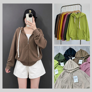 Áo khoác thun gân dày The Simple bigsize , áo khoác thời trang vải sọc gân Thông thường Trơn Mùa hè mặc xinh xắn KHOAC2/