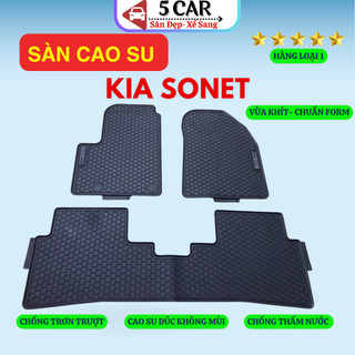 Thảm Lót Sàn Cao Su Kia Sonet 2018 - Nay, Cao su đúc Không Mùi , Vừa Khít Form Xe- Chống Nước, Mẫu NISSIN