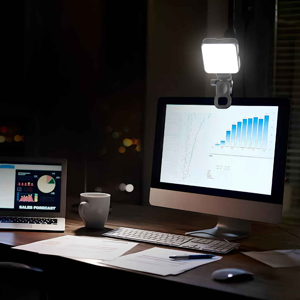 Kẹp gắn đèn trợ sáng vít 1/4inch rảnh tay tiện lợi - Kẹp đèn led mini lên điện thoại, laptop,...